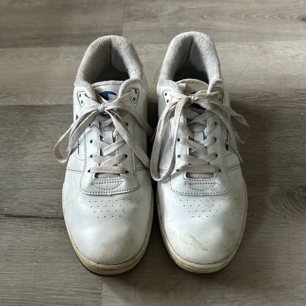 White champion shoes, used, size 9 1/2